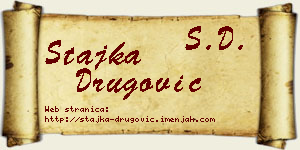 Stajka Drugović vizit kartica